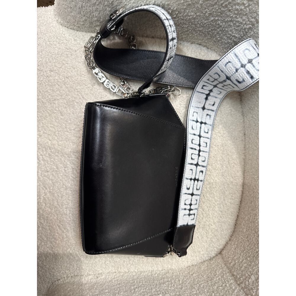 Givenchy Mini Antigona Crossbody Bag Black Leather Silver Hardware Strap - Picture 8 of 8
